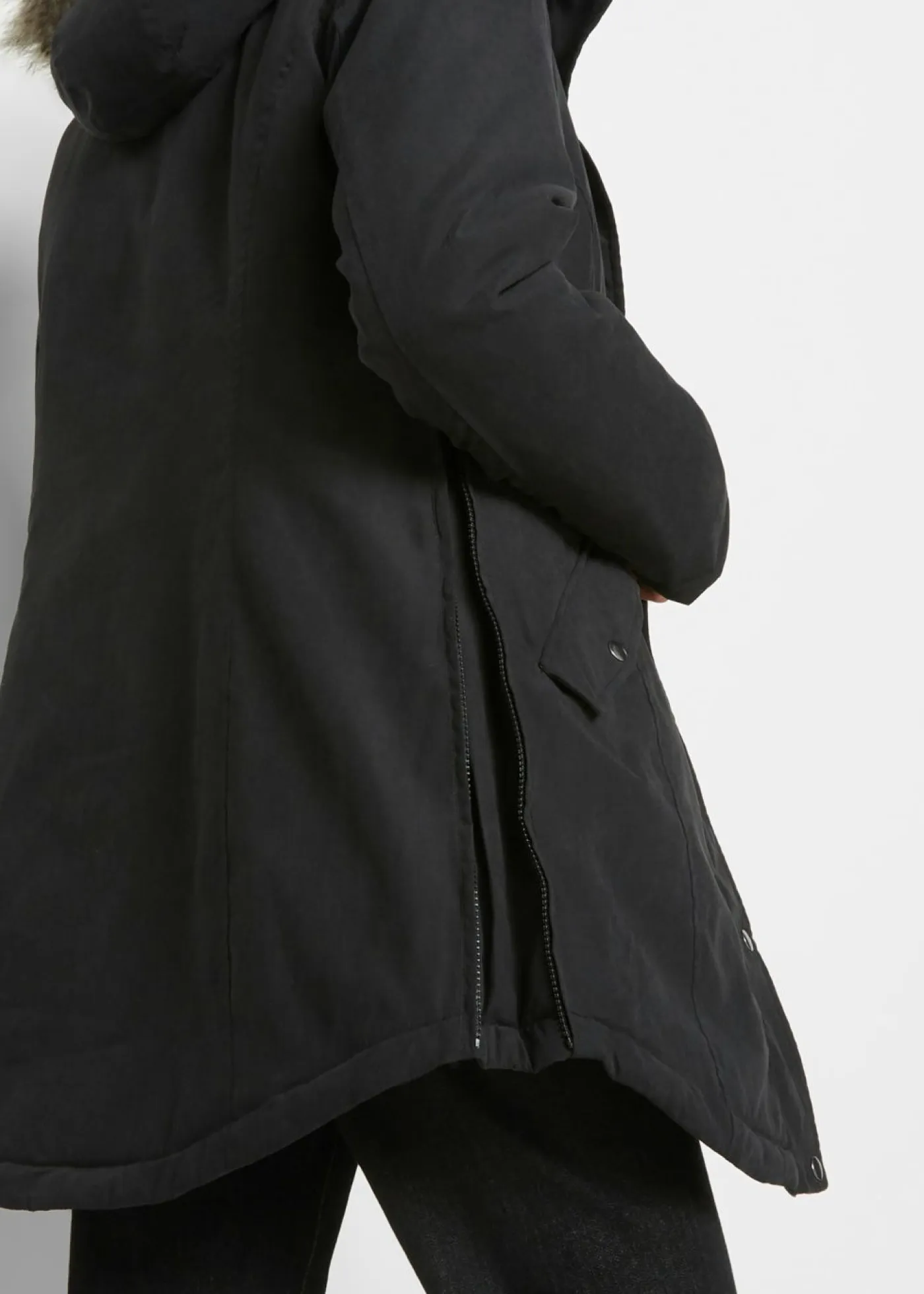 Clearance Parka con cremallera lateral para ajustar la anchura Mujer Chaquetas Y Abrigos