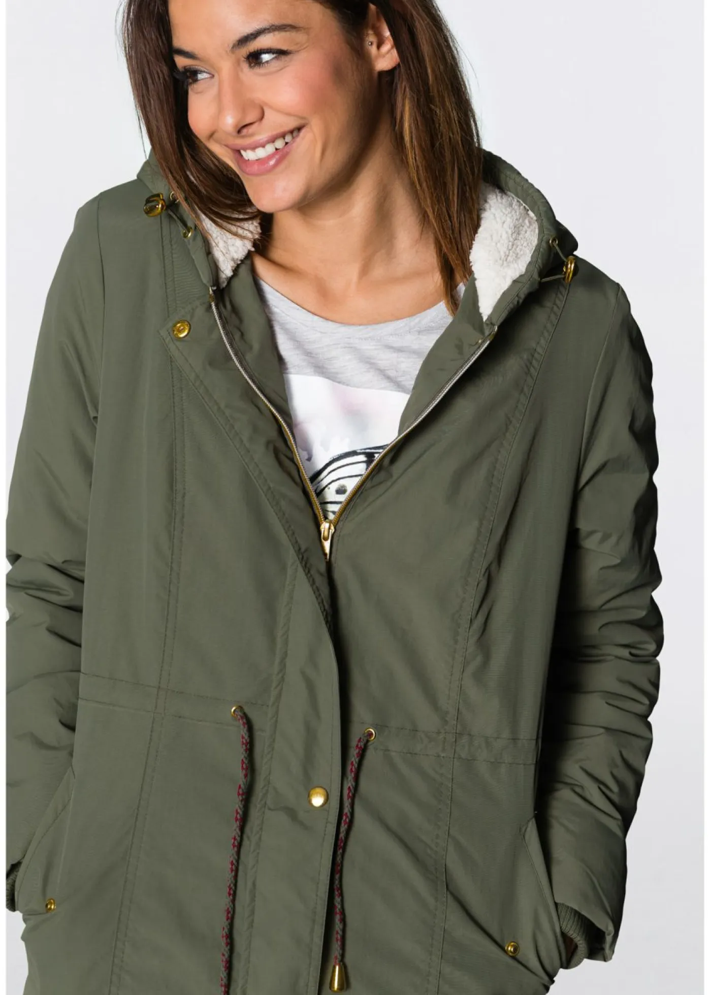 Online Parka con forro polar Mujer Chaquetas Y Abrigos