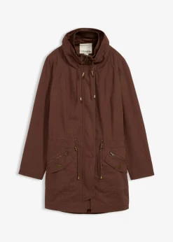 Hot Parka corta de algodón con cuello alto, entallada Mujer Chaquetas Y Abrigos