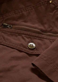 Hot Parka corta de algodón con cuello alto, entallada Mujer Chaquetas Y Abrigos