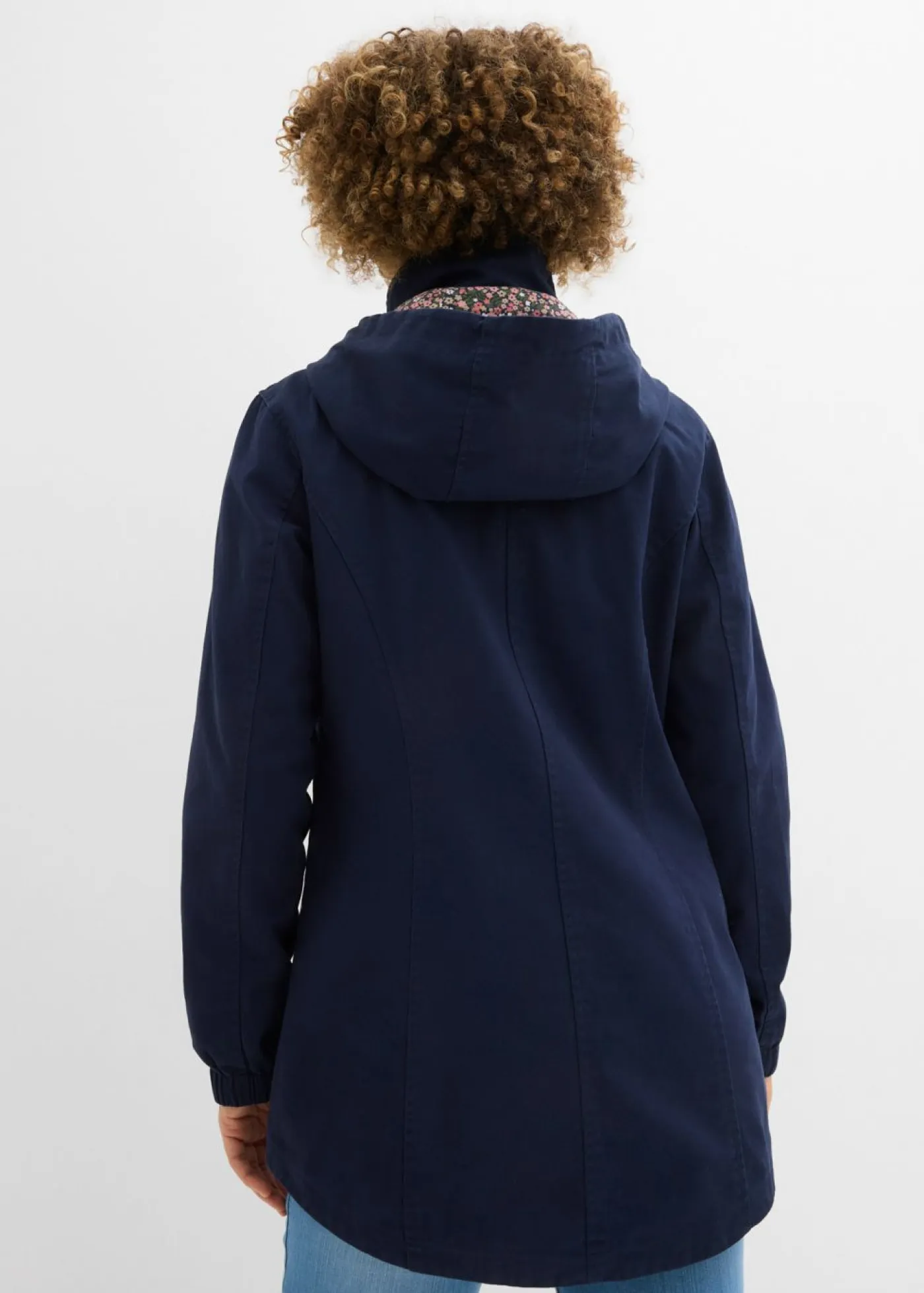 Clearance Parka de entretiempo de algodón con capucha estampada Mujer Chaquetas Y Abrigos|Novedades