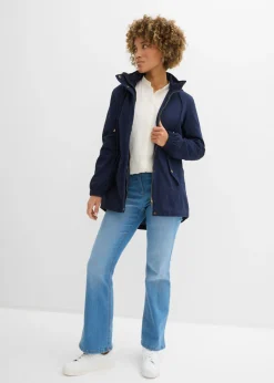 Clearance Parka de entretiempo de algodón con capucha estampada Mujer Chaquetas Y Abrigos|Novedades