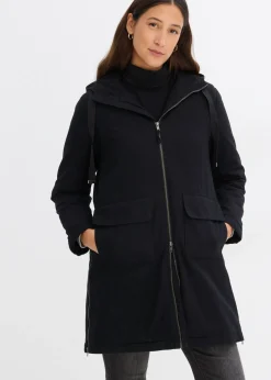 Best Parka de invierno ancha, con capucha y forro polar Mujer Chaquetas Y Abrigos