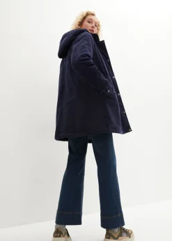 Sale Parka de pana con forro suave Mujer Chaquetas Y Abrigos