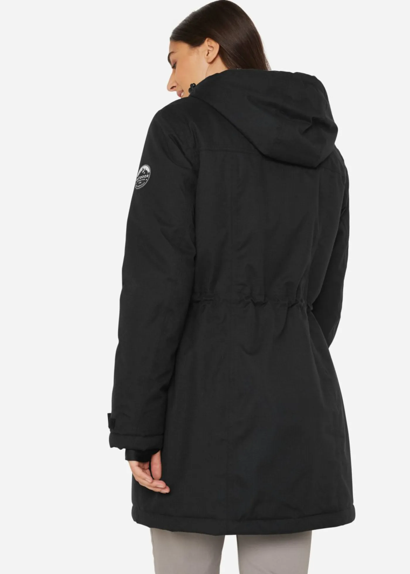 Clearance Parka funcional impermeable con forro de peluche en la capucha Mujer Chaquetas Y Abrigos