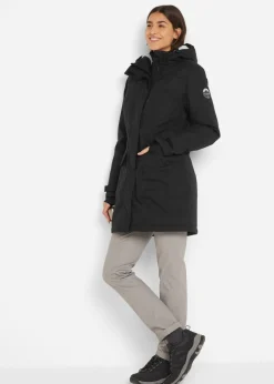 Clearance Parka funcional impermeable con forro de peluche en la capucha Mujer Chaquetas Y Abrigos