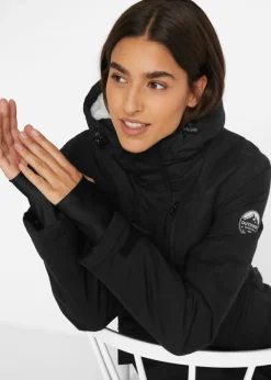 Clearance Parka funcional impermeable con forro de peluche en la capucha Mujer Chaquetas Y Abrigos