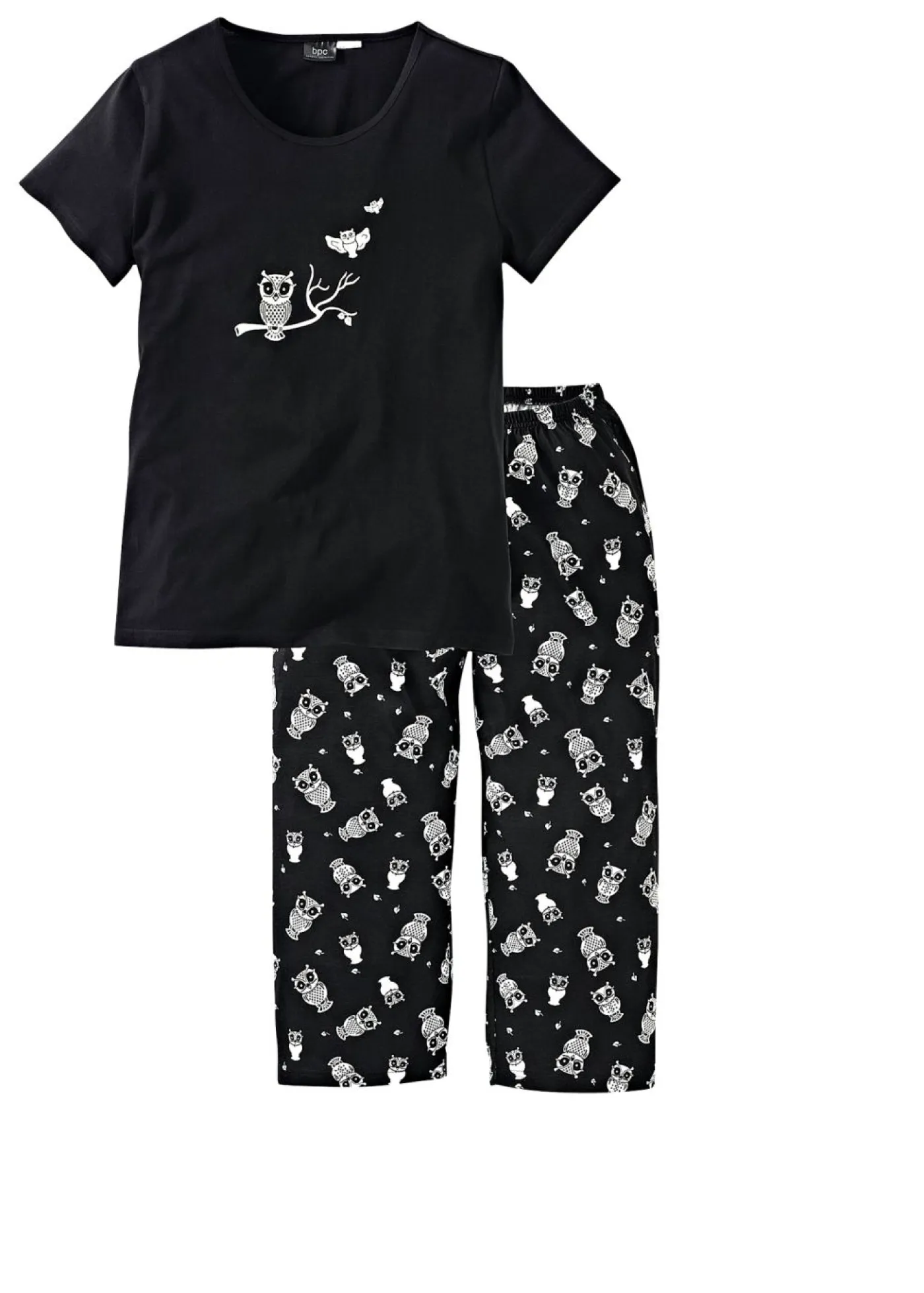 Hot Pijama capri con mangas cortas Mujer Ropa Para Dormir