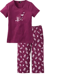 Sale Pijama capri con mangas cortas Mujer Ropa Para Dormir