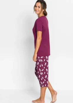 Sale Pijama capri con mangas cortas Mujer Ropa Para Dormir
