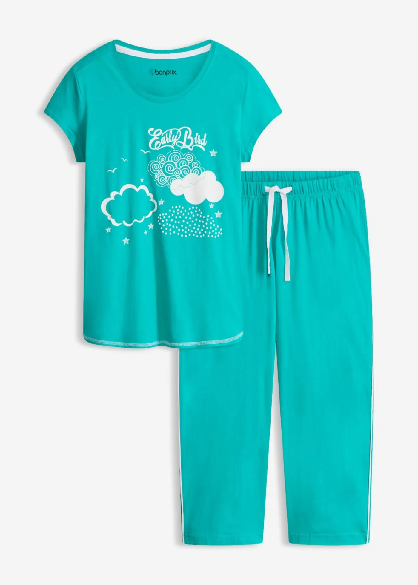 Discount Pijama capri de algodón orgánico puro Mujer Ropa Para Dormir