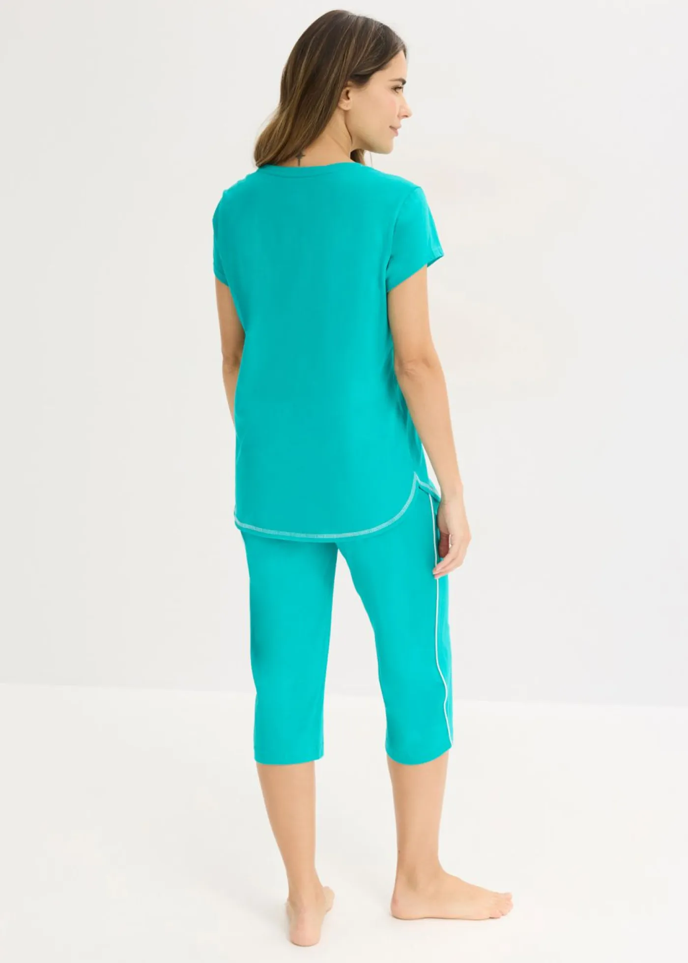 Discount Pijama capri de algodón orgánico puro Mujer Ropa Para Dormir