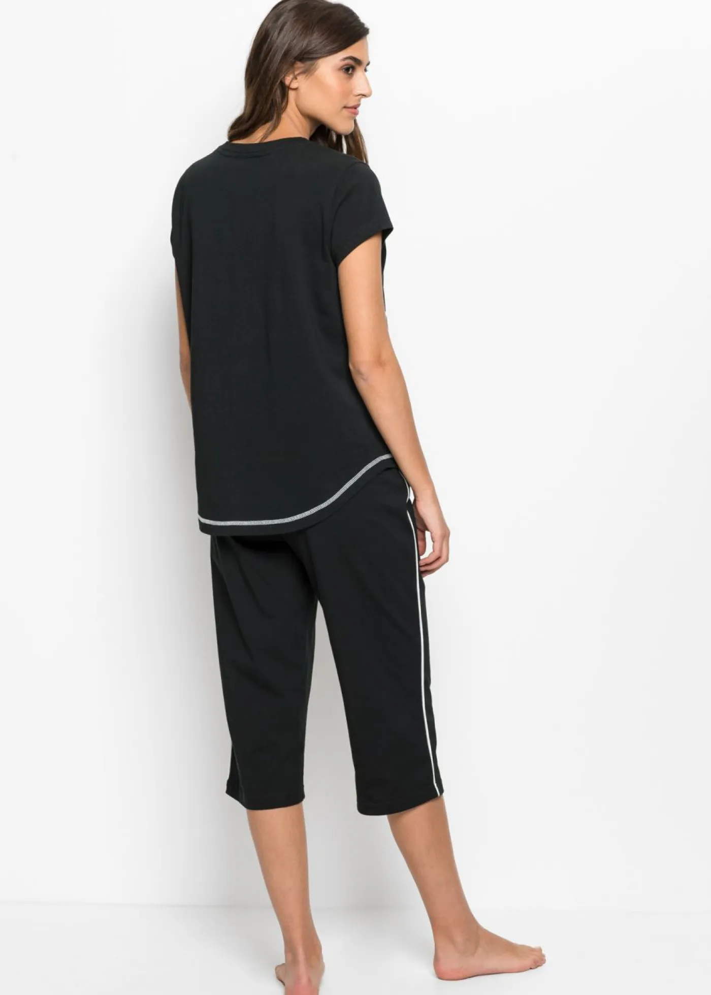 Online Pijama capri de algodón orgánico puro Mujer Ropa Para Dormir