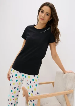 Pijama capri de algodón puro Mujer Ropa Para Dormir|Novedades