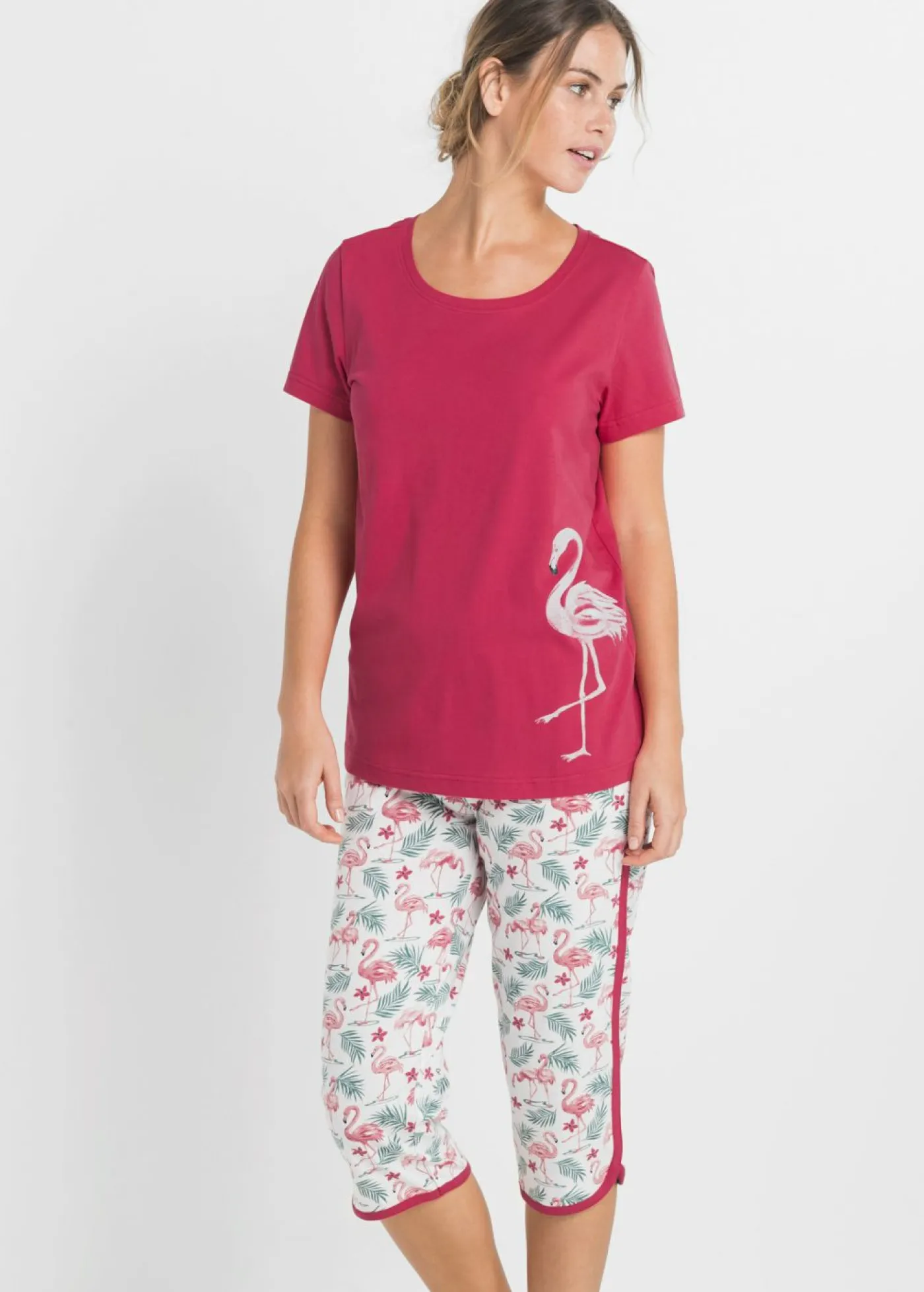 Best Pijama capri de algodón puro Mujer Ropa Para Dormir