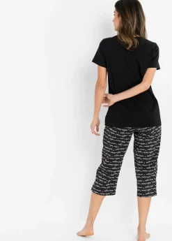 Clearance Pijama capri de algodón puro Mujer Ropa Para Dormir