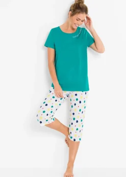 Hot Pijama capri de algodón puro Mujer Ropa Para Dormir|Novedades