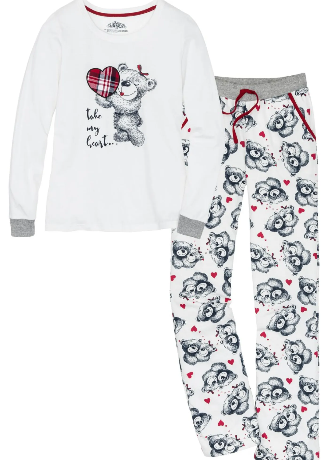 New Pijama con aplicación de franela Mujer Ropa Para Dormir