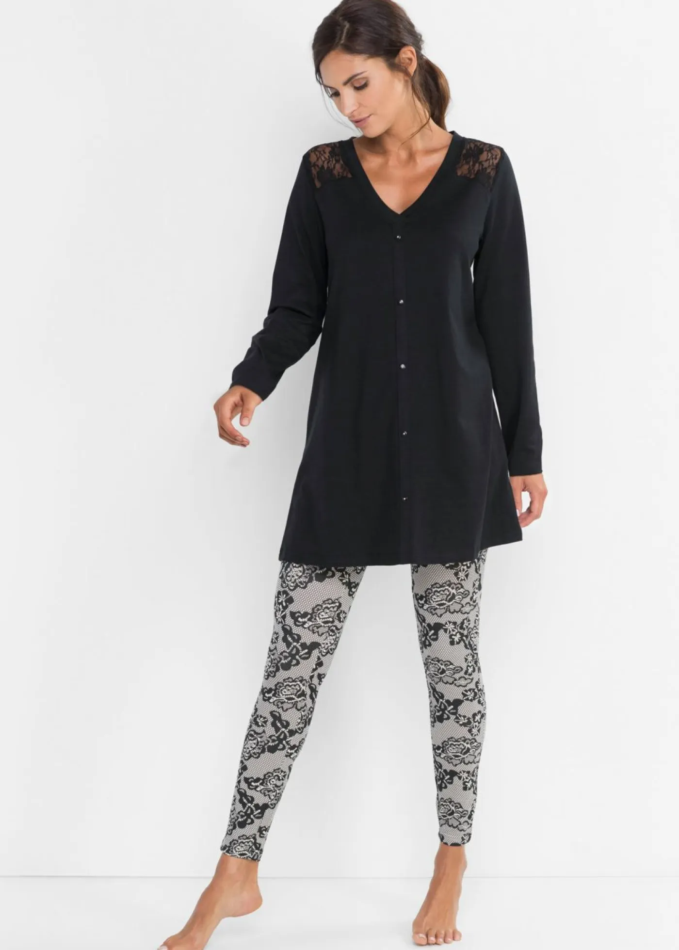 Outlet Pijama con leggings Mujer Ropa Para Dormir