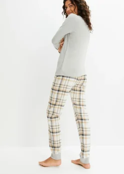 Online Pijama con pantalón de franela Mujer Ropa Para Dormir
