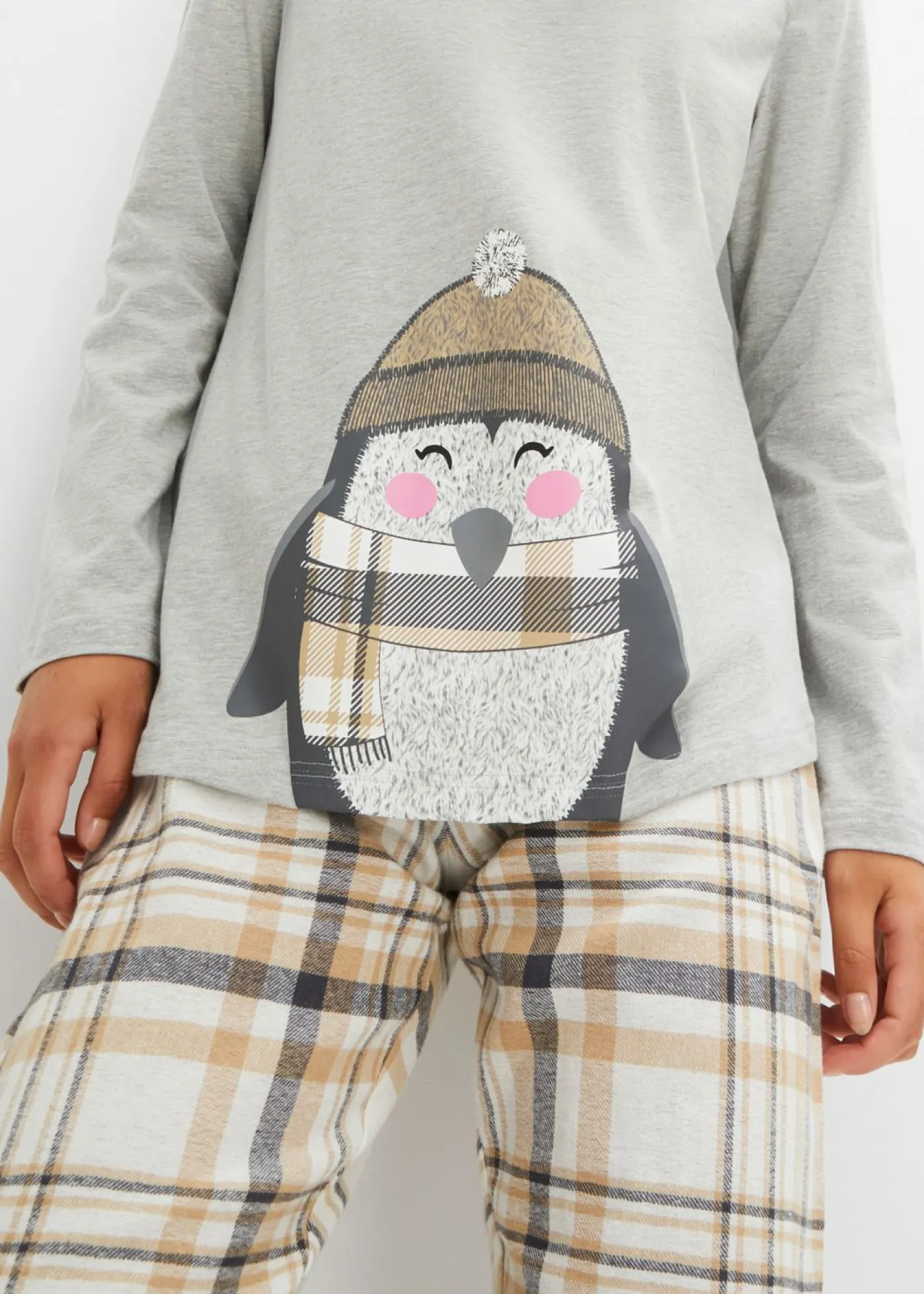 Online Pijama con pantalón de franela Mujer Ropa Para Dormir