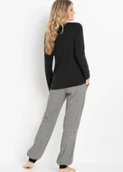 Pijama con pantalón de franela Mujer Ropa Para Dormir