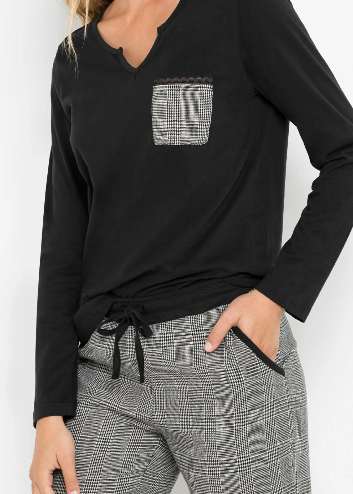 Pijama con pantalón de franela Mujer Ropa Para Dormir