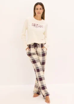 New Pijama con pantalón suave y bolsa de regalo Mujer Ropa Para Dormir