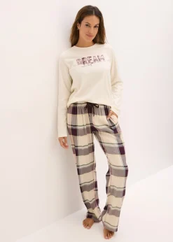New Pijama con pantalón suave y bolsa de regalo Mujer Ropa Para Dormir