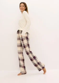 New Pijama con pantalón suave y bolsa de regalo Mujer Ropa Para Dormir