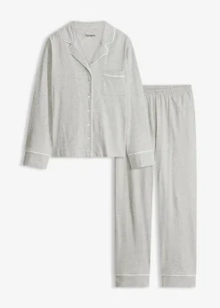 Outlet Pijama con viscosa y botones Mujer Ropa Para Dormir