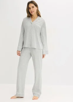 Outlet Pijama con viscosa y botones Mujer Ropa Para Dormir