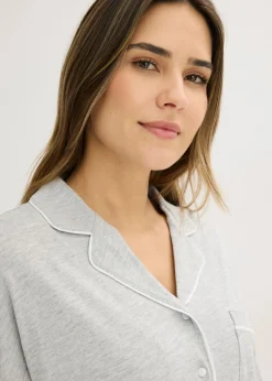 Outlet Pijama con viscosa y botones Mujer Ropa Para Dormir