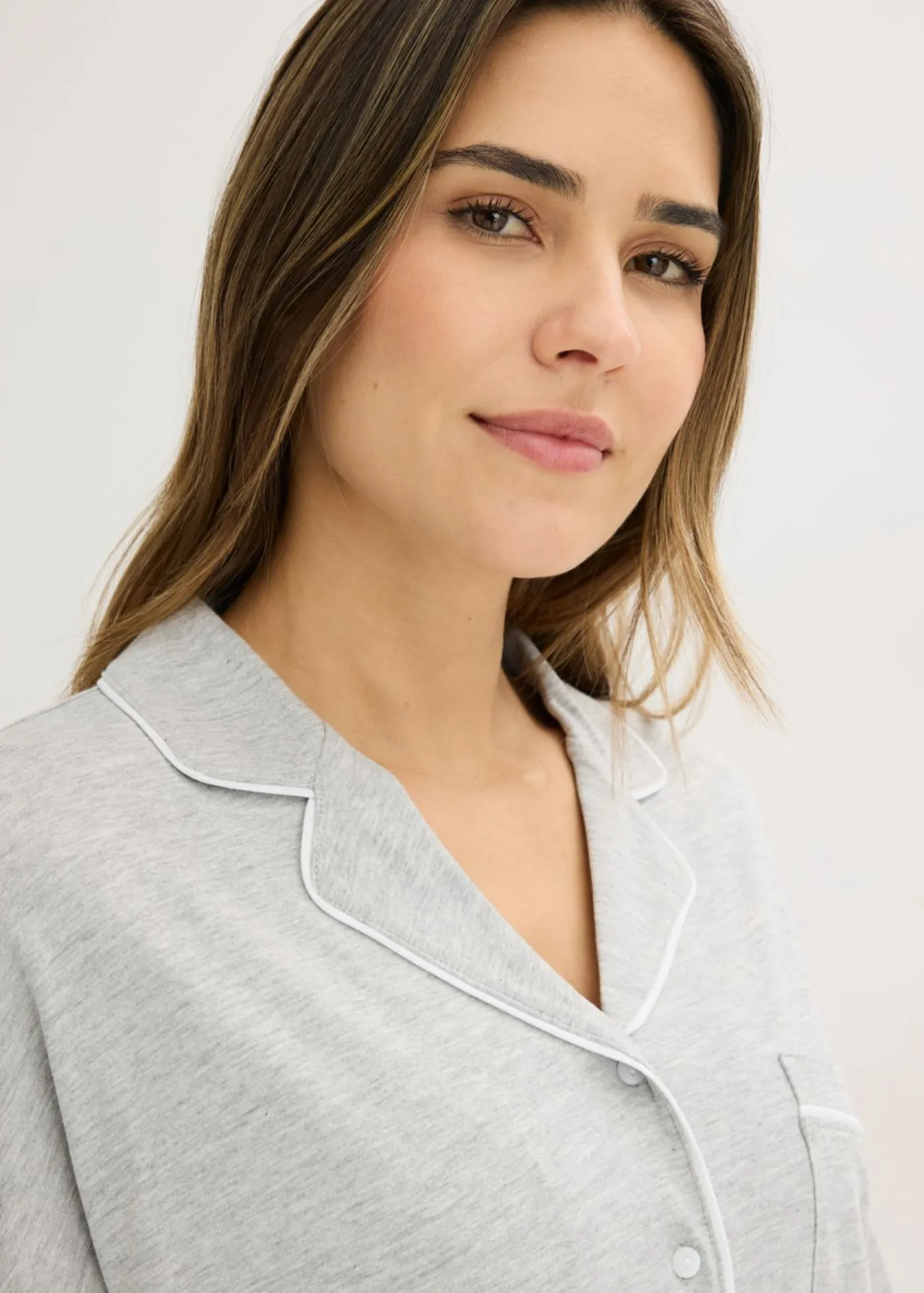 Outlet Pijama con viscosa y botones Mujer Ropa Para Dormir