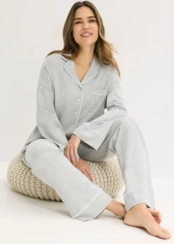 Outlet Pijama con viscosa y botones Mujer Ropa Para Dormir