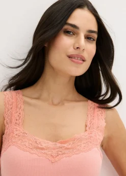 Pijama corto con delicado ribete de encaje Mujer Ropa Para Dormir