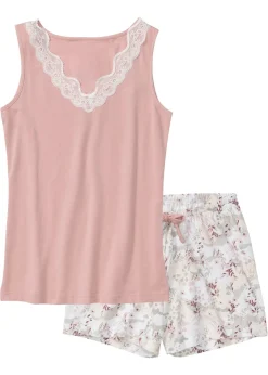 New Pijama corto con encaje fino Mujer Ropa Para Dormir