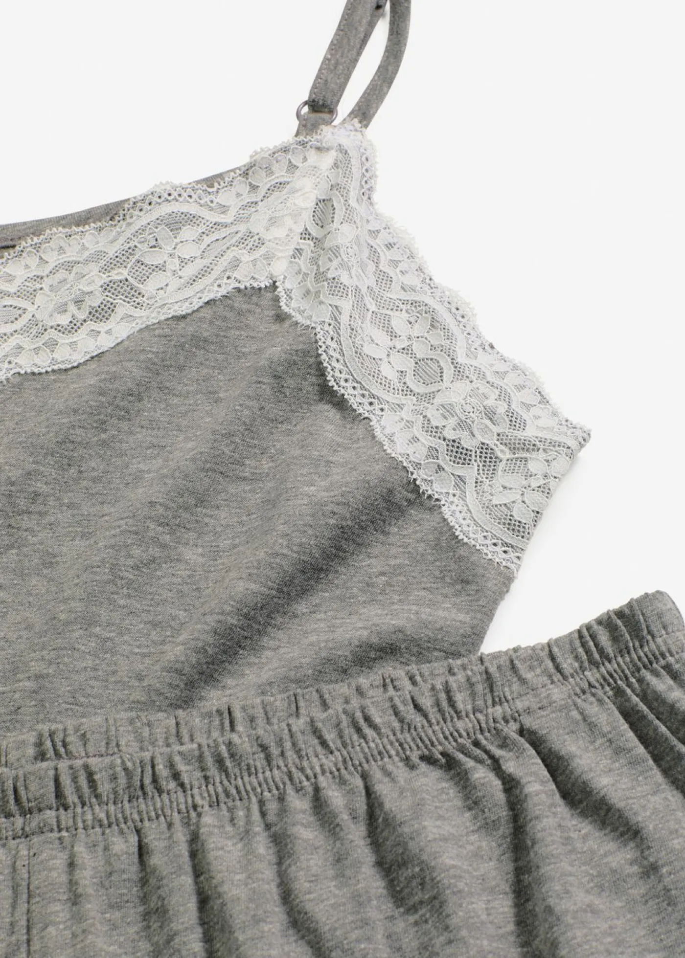 Sale Pijama corto con encaje fino Mujer Ropa Para Dormir