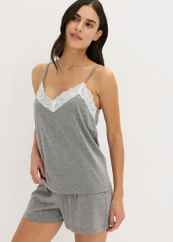 Sale Pijama corto con encaje fino Mujer Ropa Para Dormir