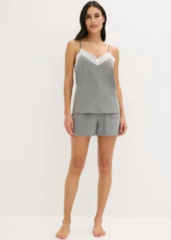Sale Pijama corto con encaje fino Mujer Ropa Para Dormir