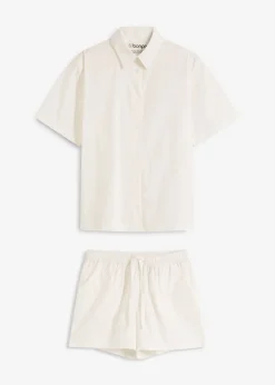 Hot Pijama corto de algodón puro Mujer Básicos|Ropa Para Dormir
