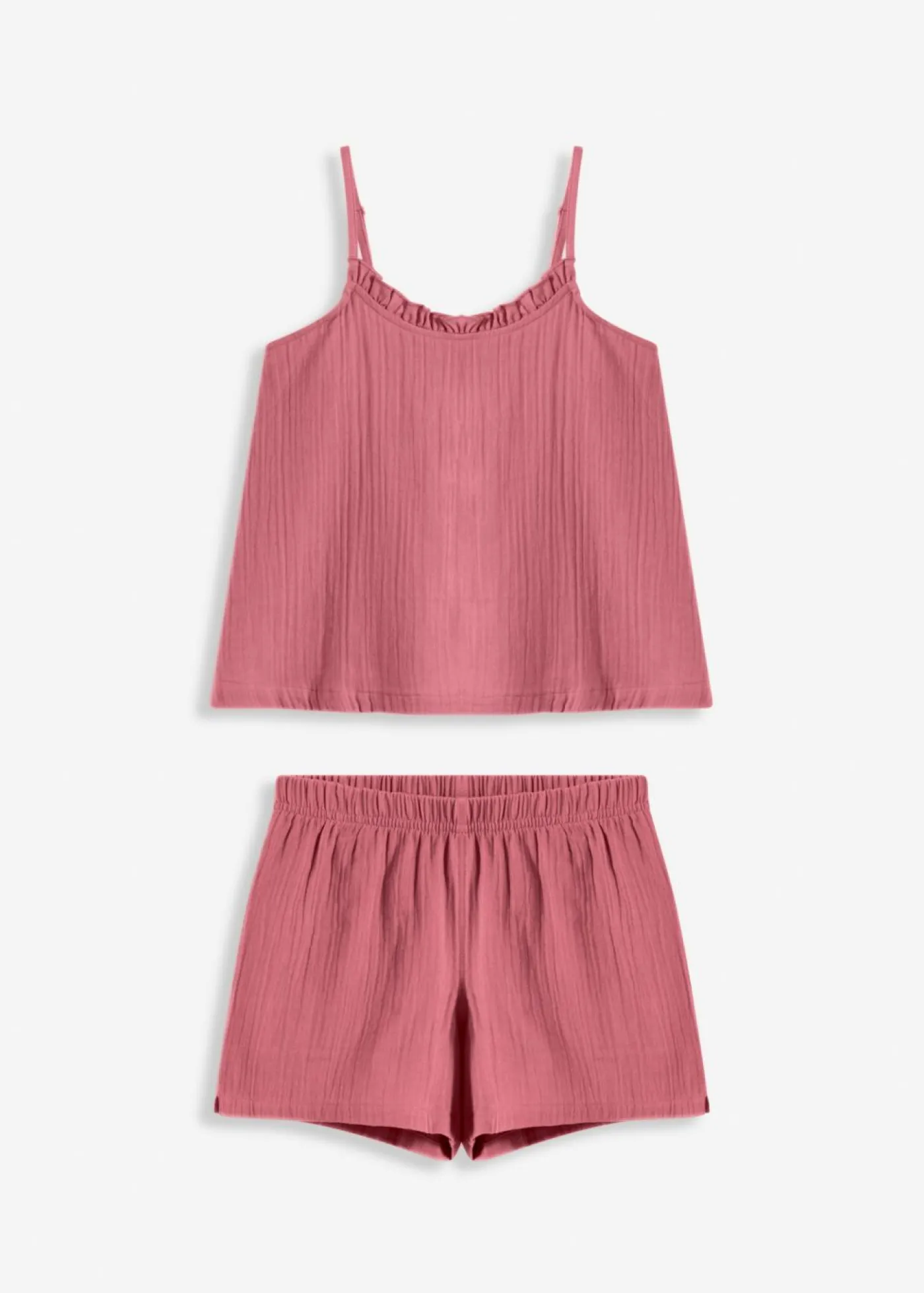 Outlet Pijama corto de muselina suave y tirantes finos Mujer Ropa Para Dormir