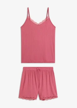 Best Pijama corto de pointelle suave Mujer Ropa Para Dormir