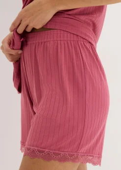 Best Pijama corto de pointelle suave Mujer Ropa Para Dormir