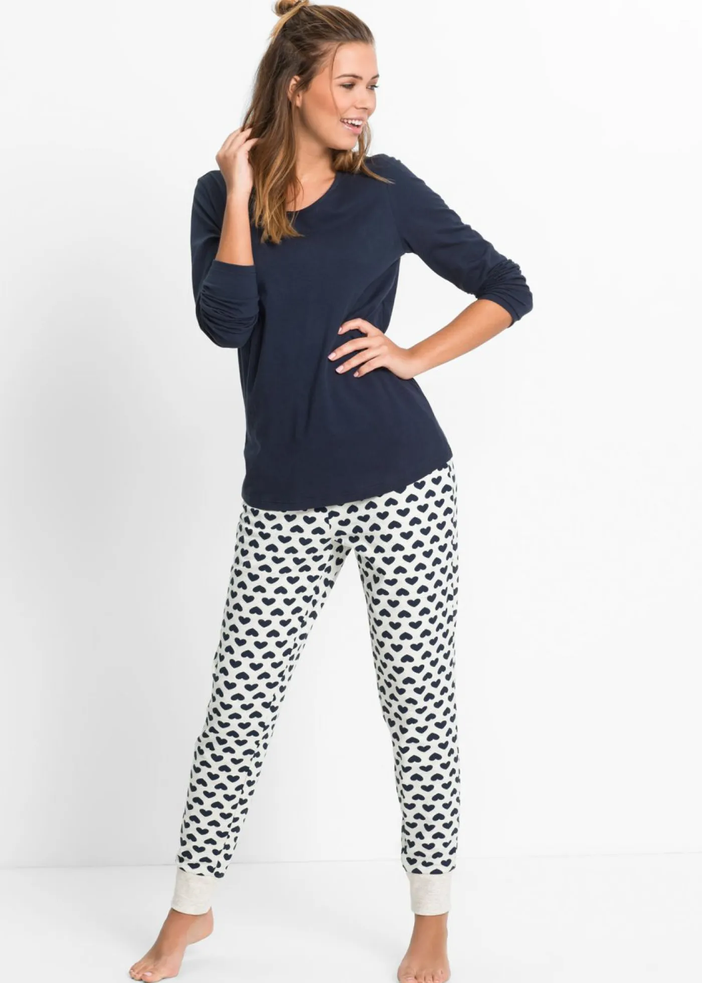 Pijama de algodón orgánico Mujer Ropa Para Dormir
