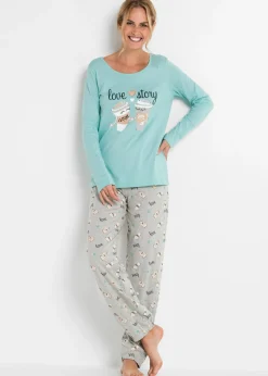 Clearance Pijama de algodón orgánico Mujer Ropa Para Dormir
