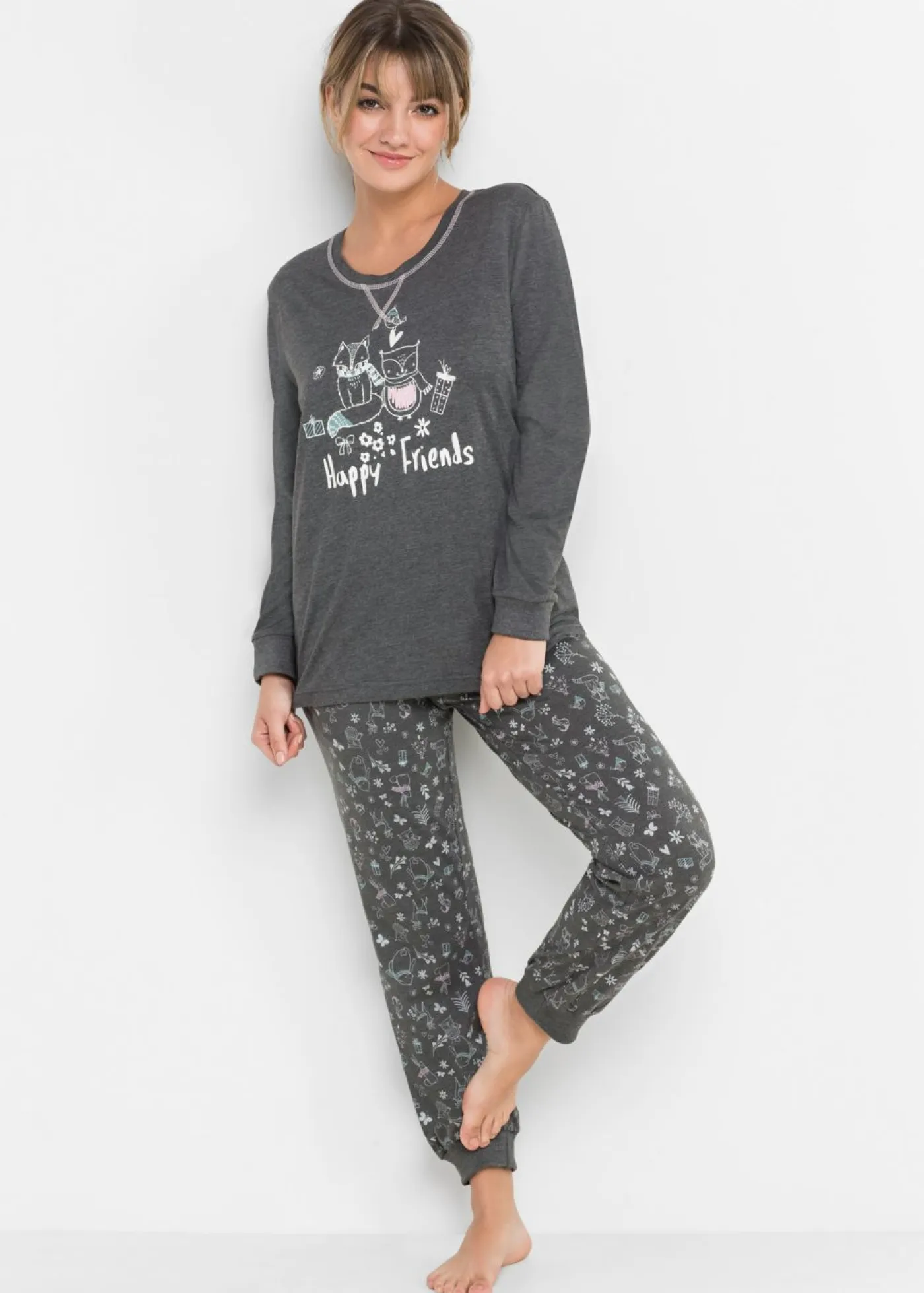 New Pijama de algodón orgánico Mujer Ropa Para Dormir