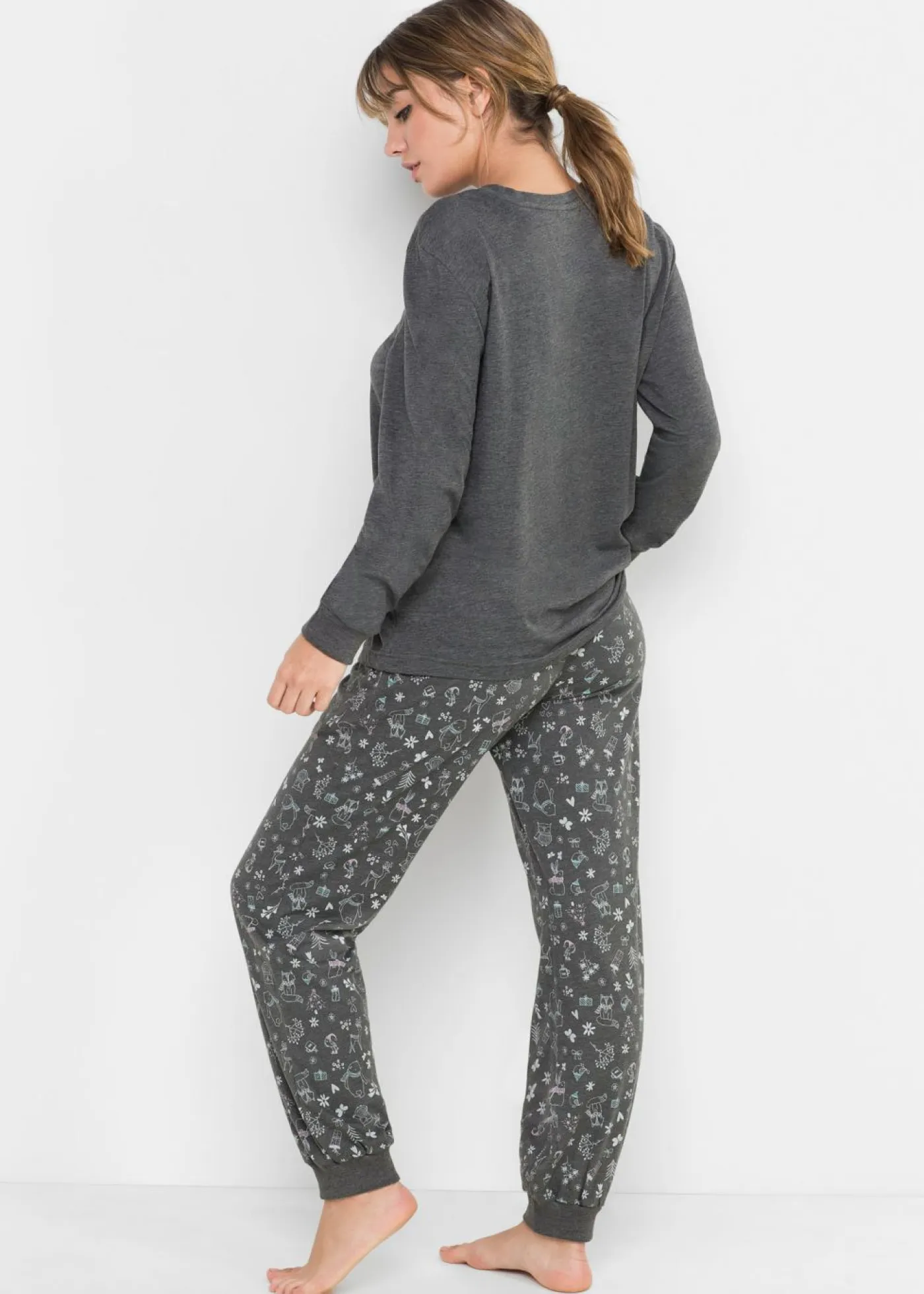 New Pijama de algodón orgánico Mujer Ropa Para Dormir