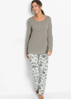 New Pijama de algodón orgánico puro Mujer Ropa Para Dormir