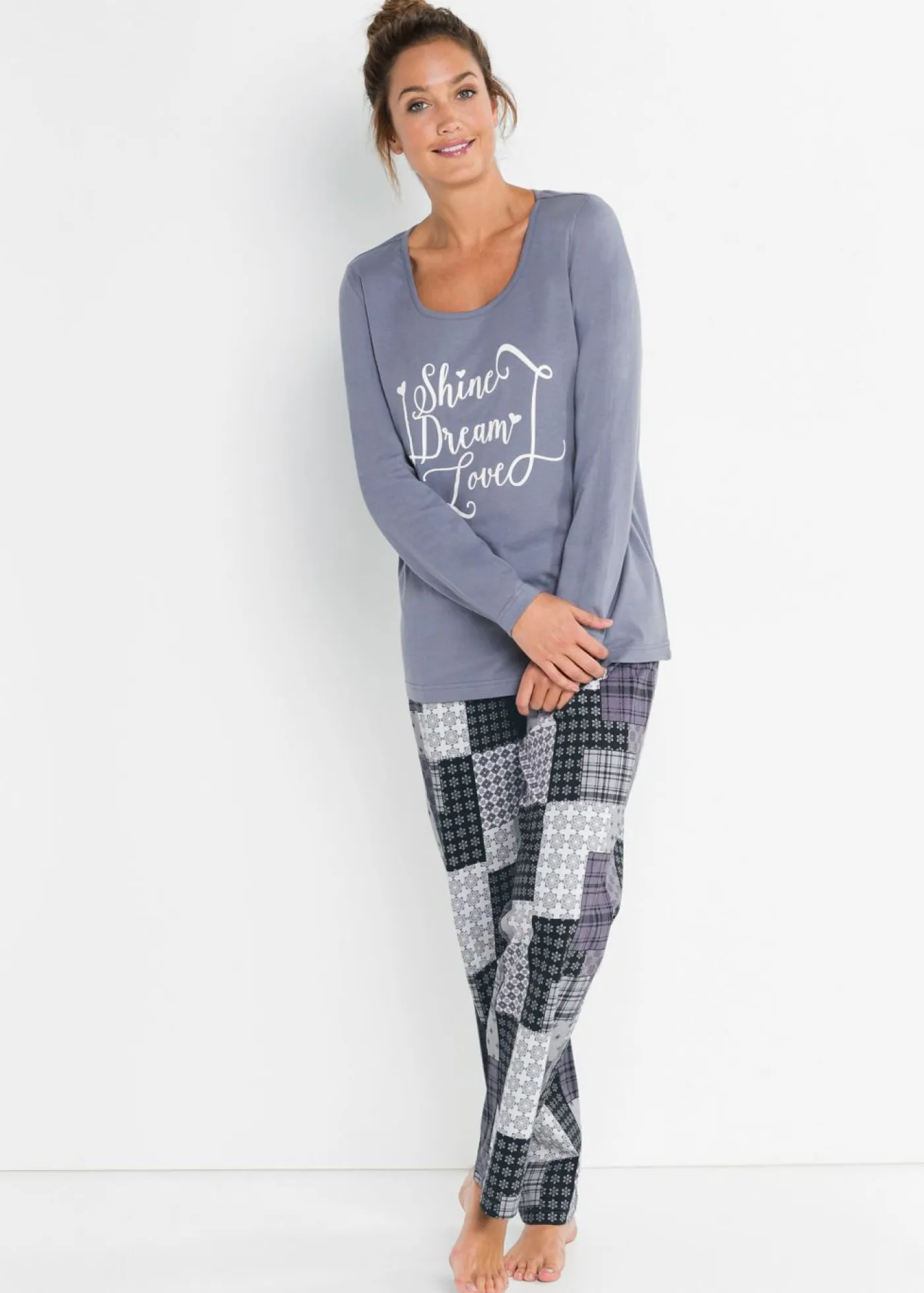 Sale Pijama de algodón orgánico puro Mujer Ropa Para Dormir